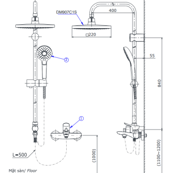 Bản vẽ DM907C1S TBG02302V DGH108ZR