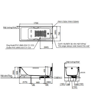 Bản vẽ PAY1725VC TVBF411