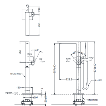 Bản vẽ TBG02306BA TBN01105B