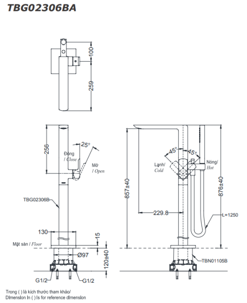 Bản vẽ TBG02306BA TBN01105B