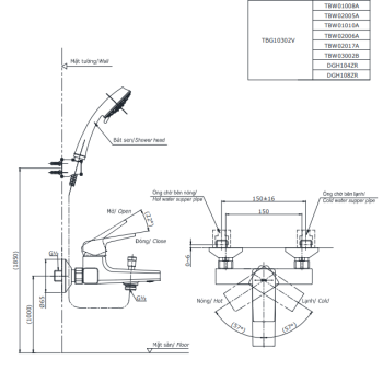 Bản vẽ TBG10302VA TBW02006A