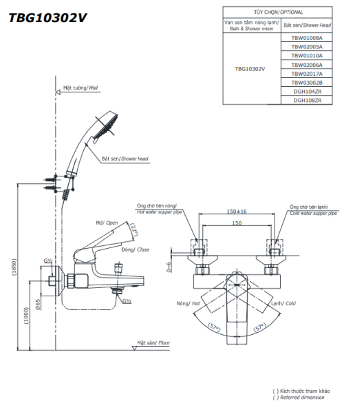 Bản vẽ TBG10302VA TBW02006A