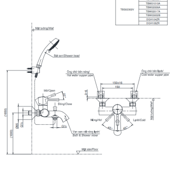 Bản vẽ TBS02302V DGH104ZR