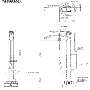 Bản vẽ TBG09306AA TBN01105B