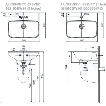 Bản vẽ AL289V-L288VC