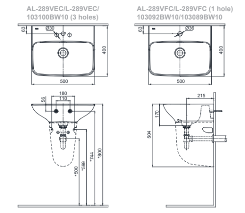 Bản vẽ AL289V-L288VC